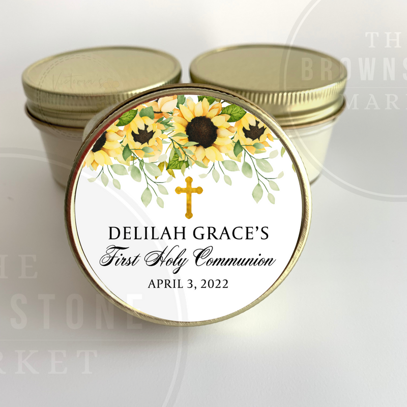Baptism Candle Favors | First Holy