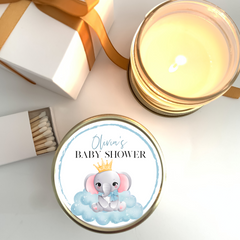 Baby Shower - Blue Elephant Baby Shower | Set of 6