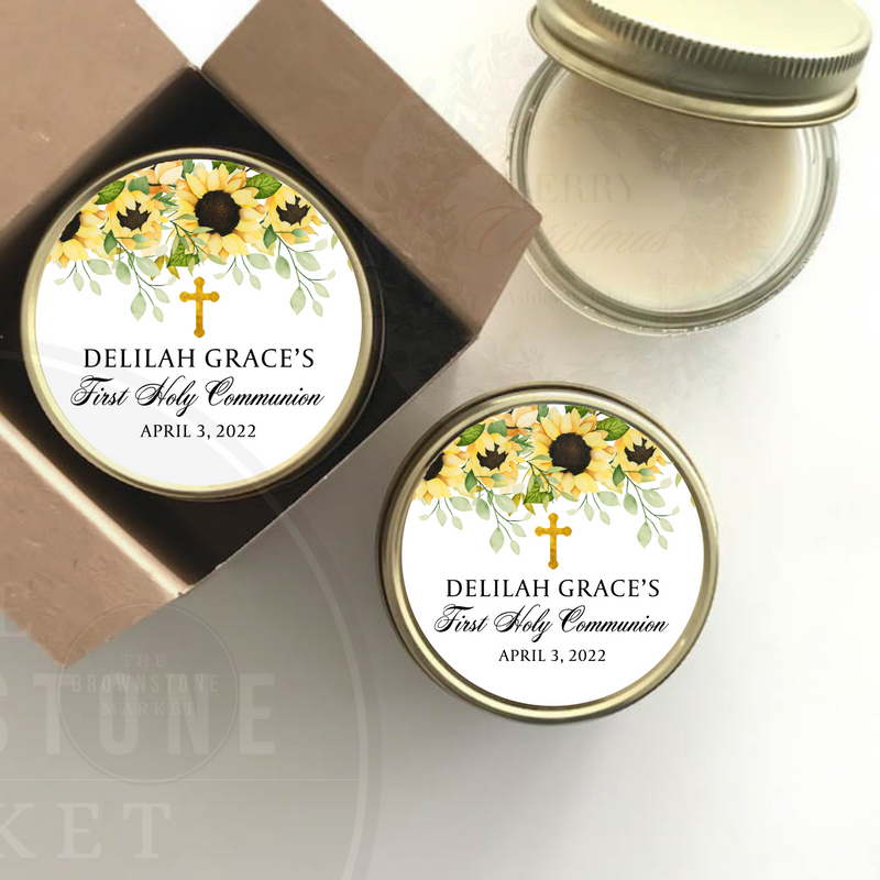 Baptism Candle Favors | First Holy