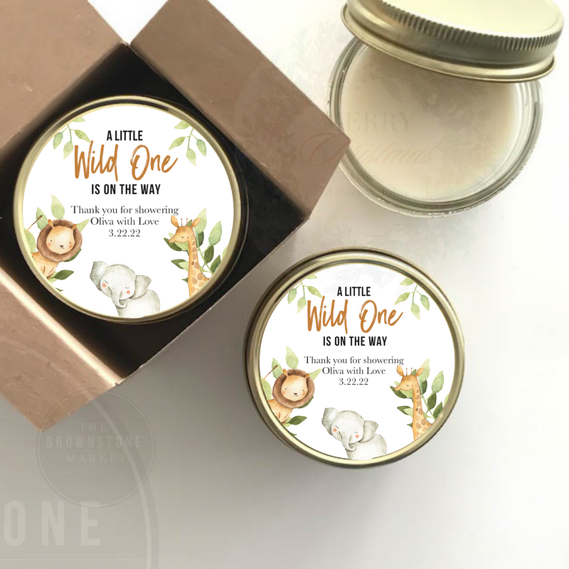 Safari Baby Shower Favor - A Little Wild One The Way