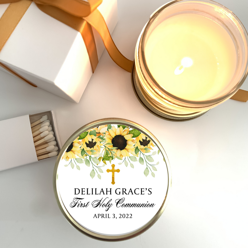 Baptism Candle Favors | First Holy