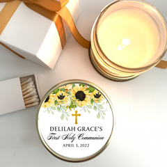 Baptism Candle Favors | First Holy