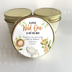 Safari Baby Shower Favor - A Little Wild One The Way