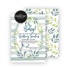 Baby Shower Invitation Safari III