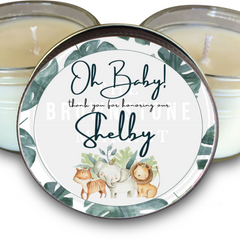 Safari Personalized Baby Shower Favors - Brownstone Market 