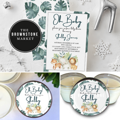 Baby Shower Favors - Baby Shower Decor - Personalized Favors - Brownstone Market 