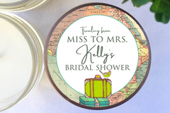 Bridal Shower Favors - Set of 6 - Travel From Miss to Mrs
