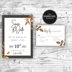 Fall Leaf 01 | Save the Date Suite