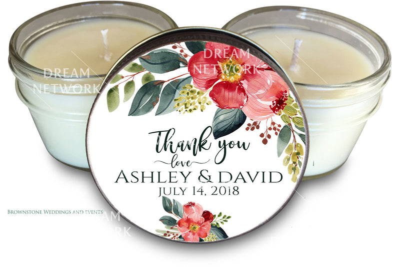 Wedding Candle Favors | Brownstone Wedding and Events 