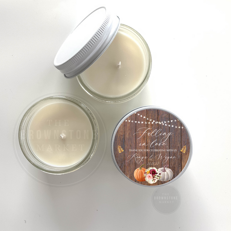 Falling in Love - Rustic Fall  Bridal Shower Favors